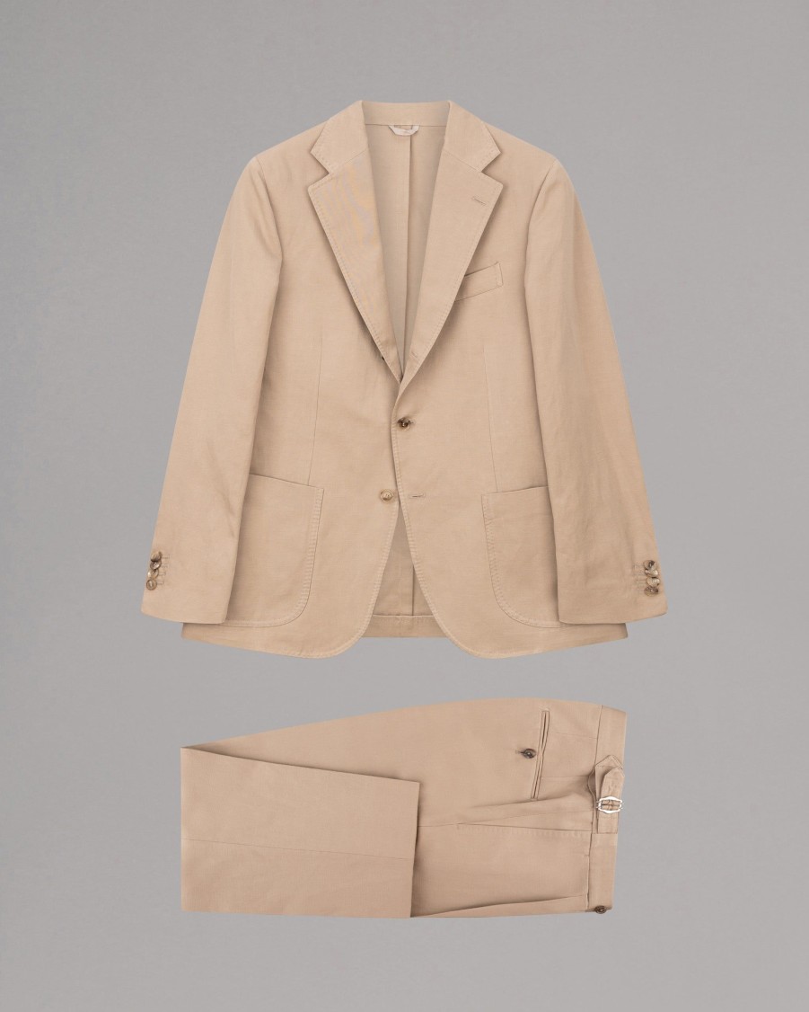 DE PETRILLO Suits | Posilipo Cotton Linen Suit