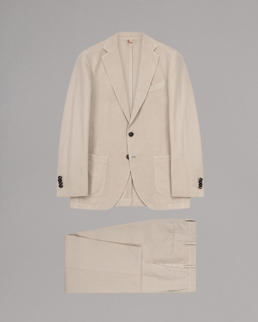 DANTENDORFER Suits | Cotton Linen Blend Suit